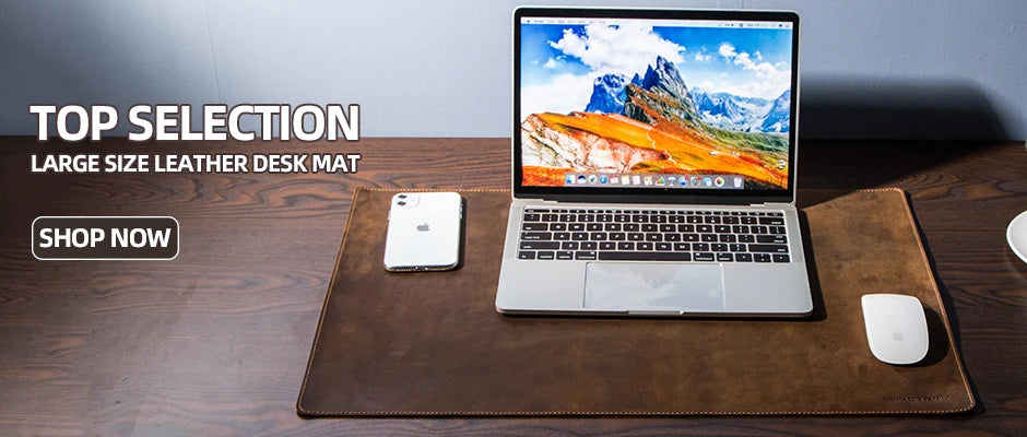 Genuine Leather Charging Mouse Mat