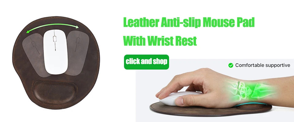 Genuine Leather Charging Mouse Mat