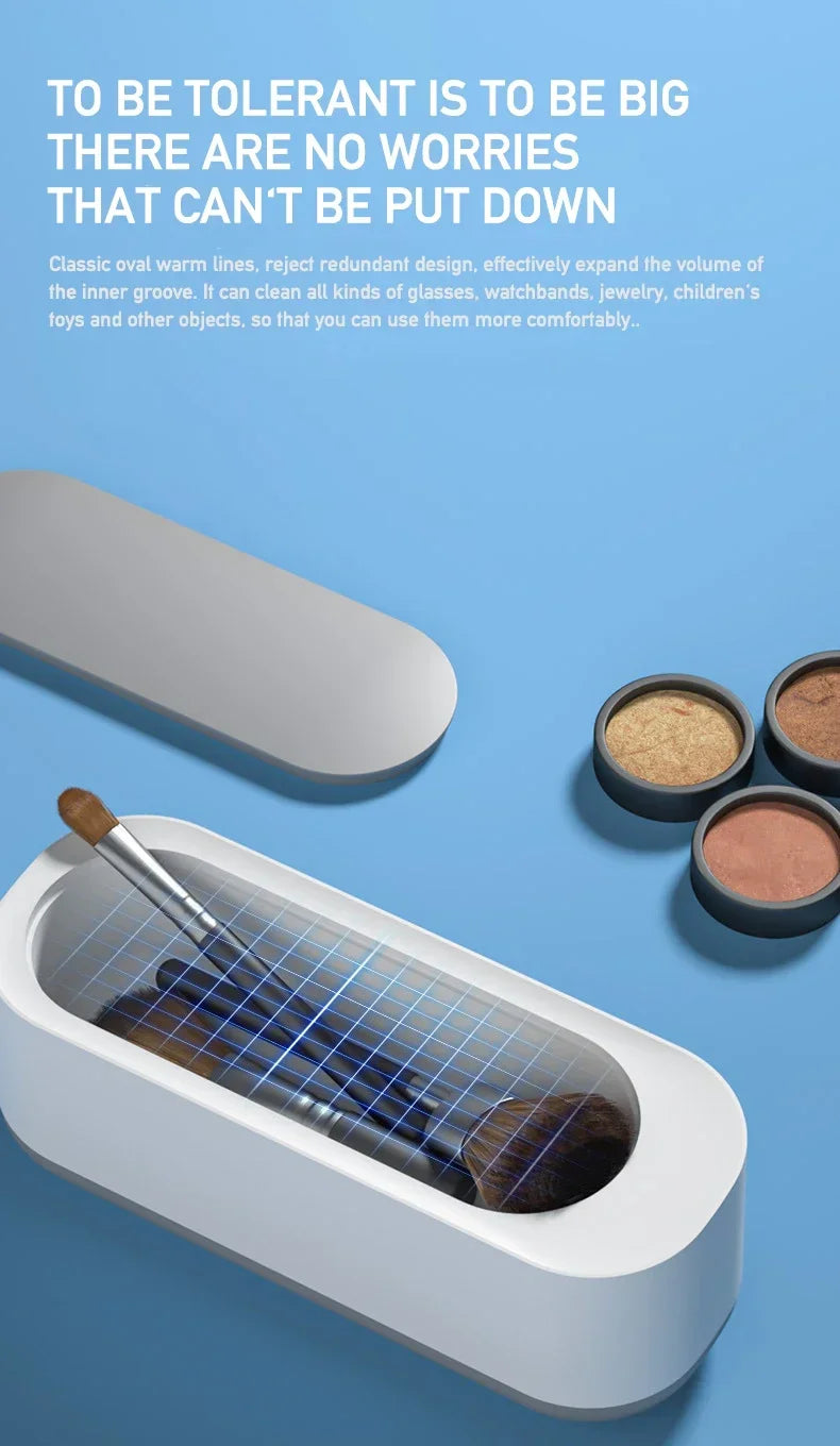 2026 New Ultrasonic Cleaning Machine Vibration Wash Cleaner Jewelry Glasses Cleaner Watch Cleaning Makeup Brush Cleaning Tool