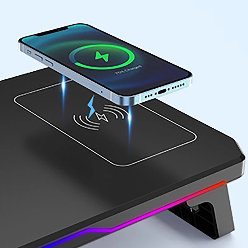 Wireless Charging Computer Stand with RGB Light Monitor Stand