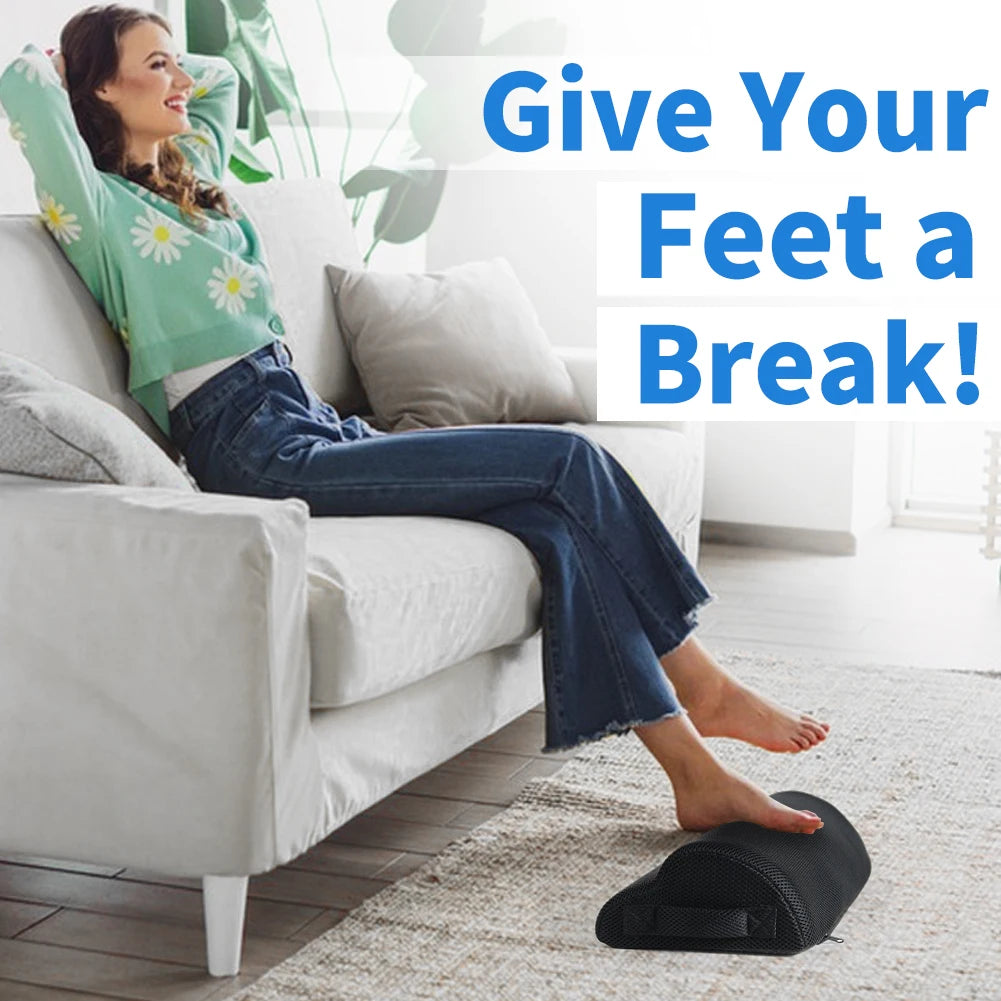 Memory Foam Office Foot Stool & Under Desk Footrest