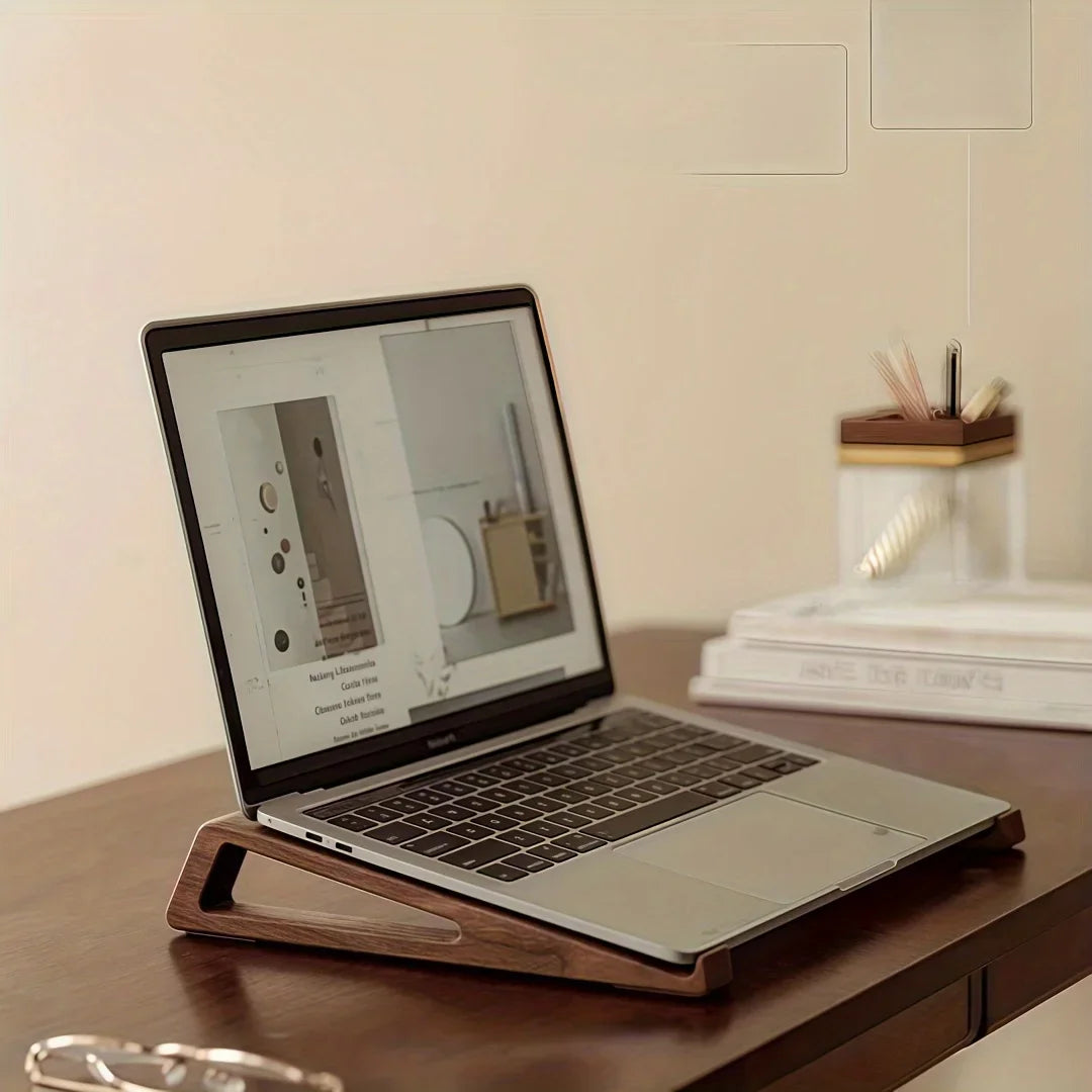 Portable Foldable Wooden Laptop Stand