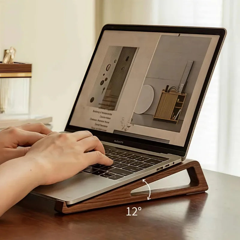 Portable Foldable Wooden Laptop Stand