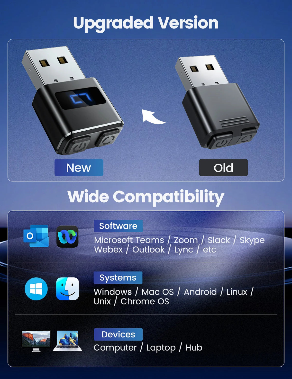 Premium Metal USB Tiny Mouse Jiggler for PCs
