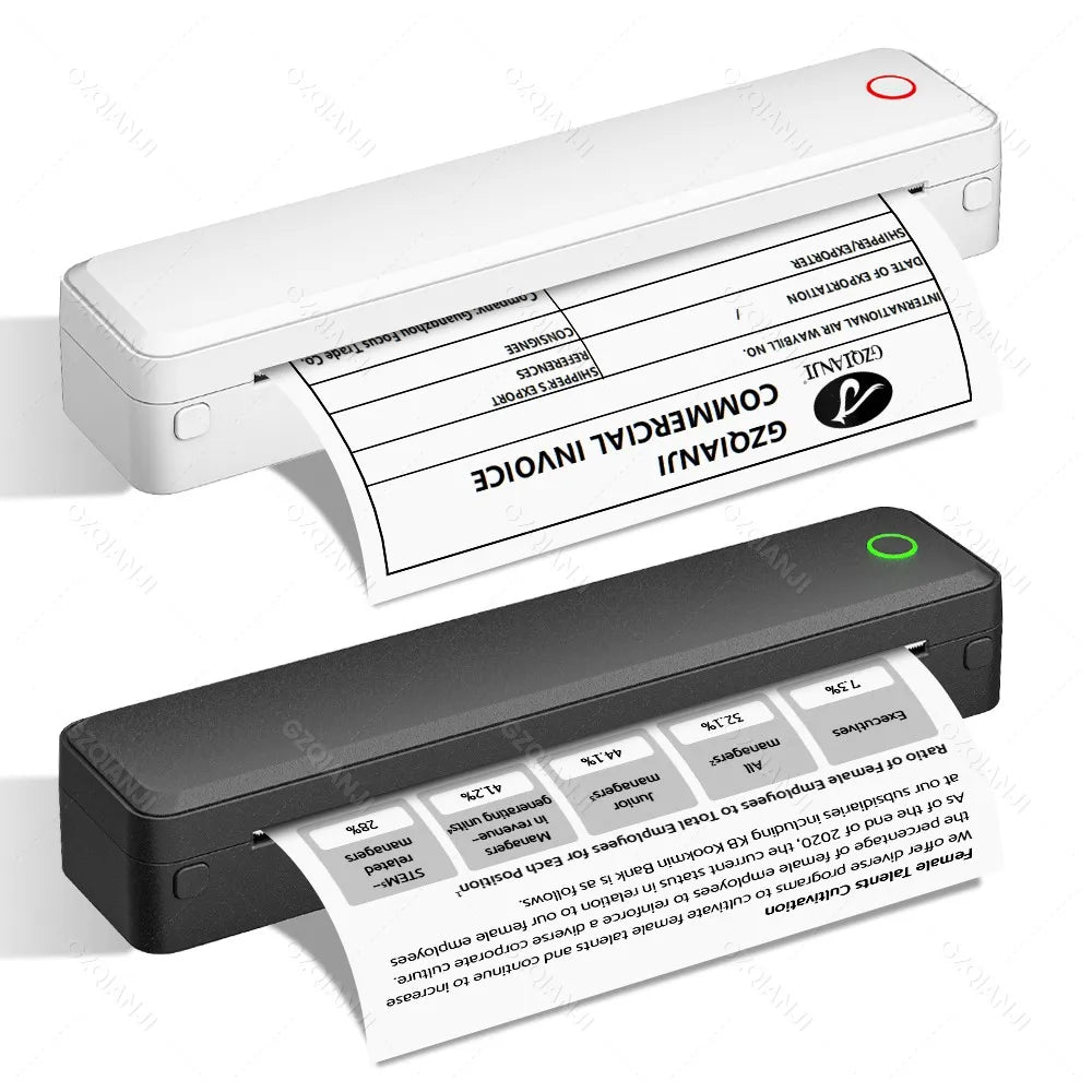 Bluetooth Inkless Portable A4 Thermal Printer