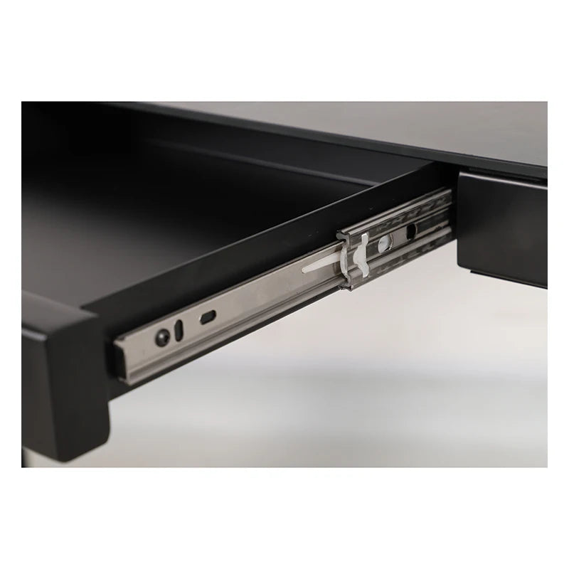 Glass Standing Desk, Wireless Charging Electric Desk