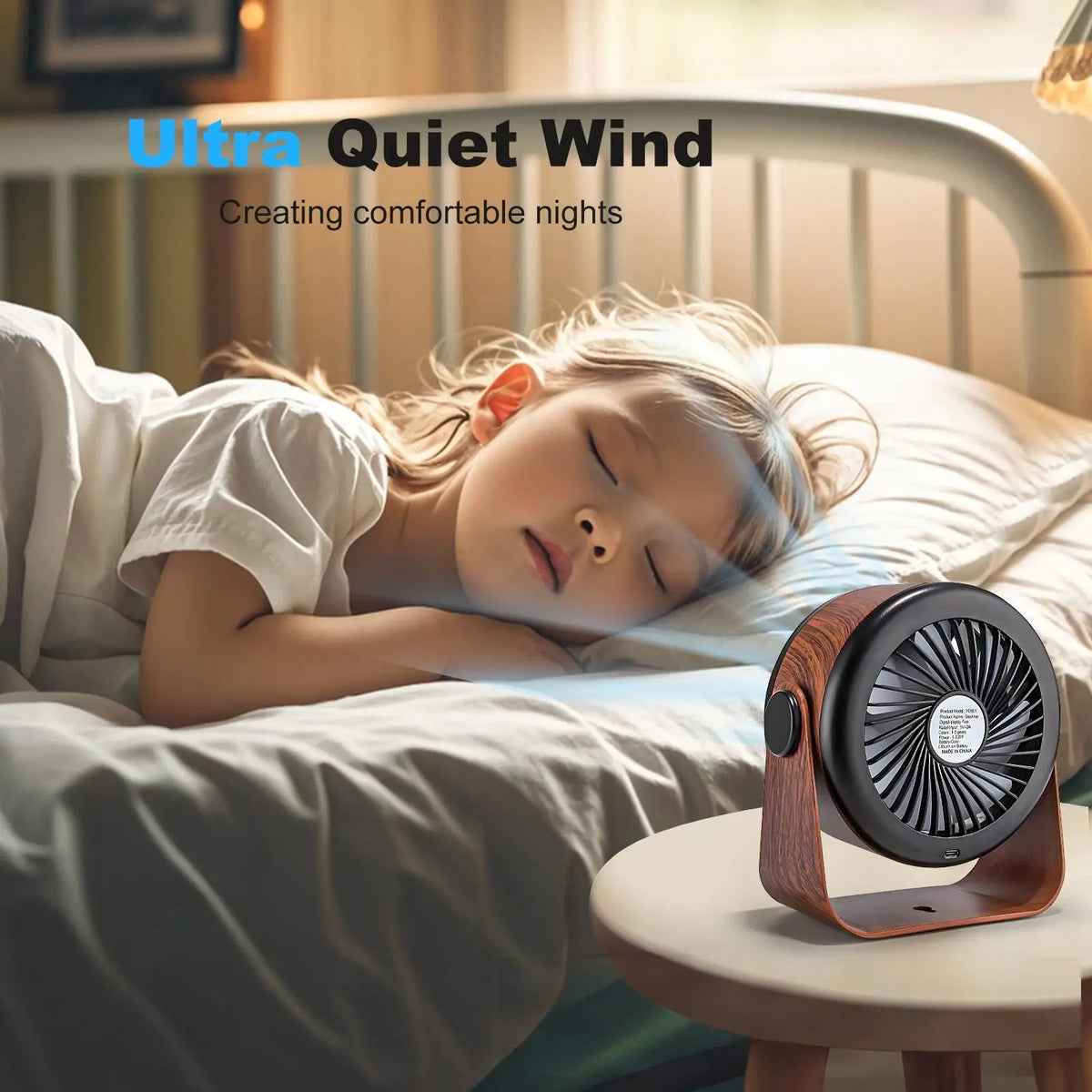 Rechargeable Desktop Fan Mini Table Fan - 5000 mAh