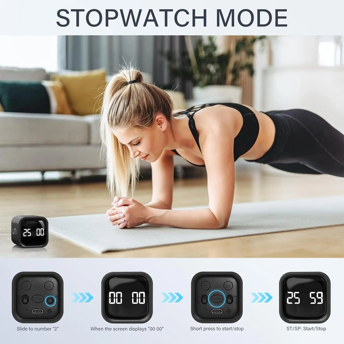 Pomodoro Timer, Gravity Sensor Flip Timer