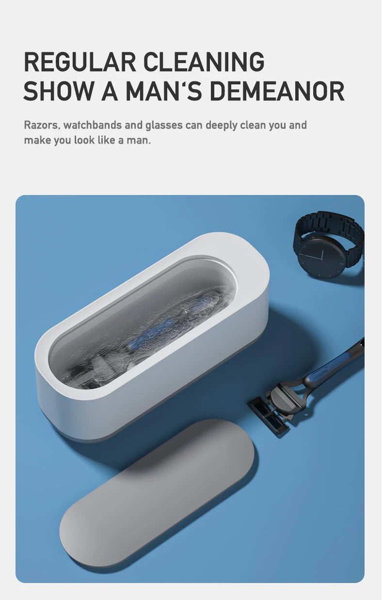 2026 New Ultrasonic Cleaning Machine Vibration Wash Cleaner Jewelry Glasses Cleaner Watch Cleaning Makeup Brush Cleaning Tool
