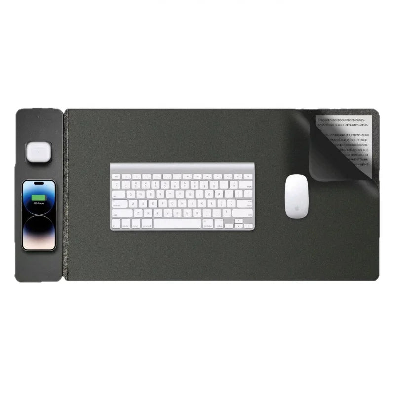 15W Fast Charging Magnetic Split 2-in-1 Wireless Charging Mouse Pad Keyboard Pad