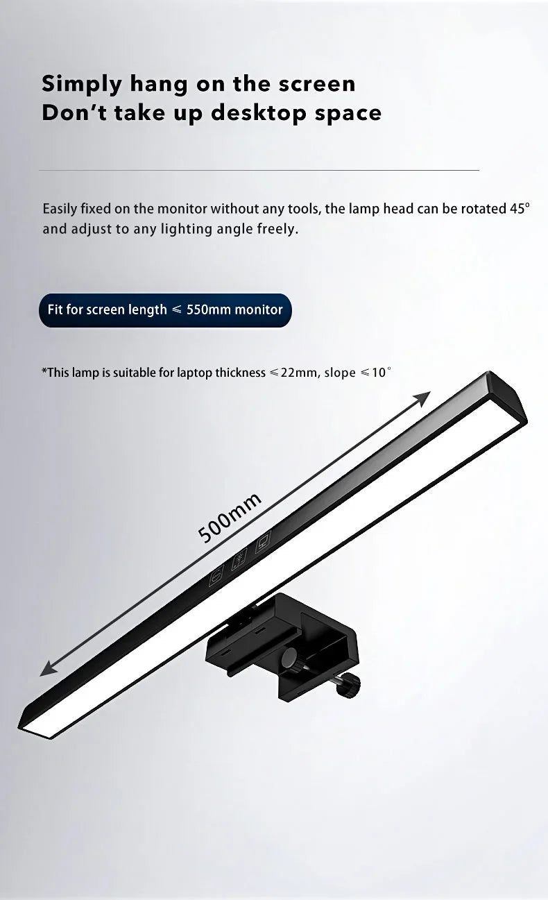 LED Monitor Light Bar for Desktops and Monitors