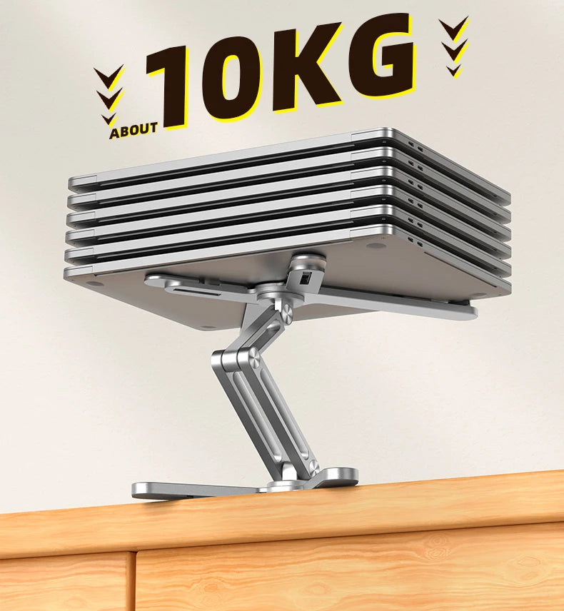 Foldable Laptop Stand 360°Rotation Notebook Table Aluminum Alloy Holder