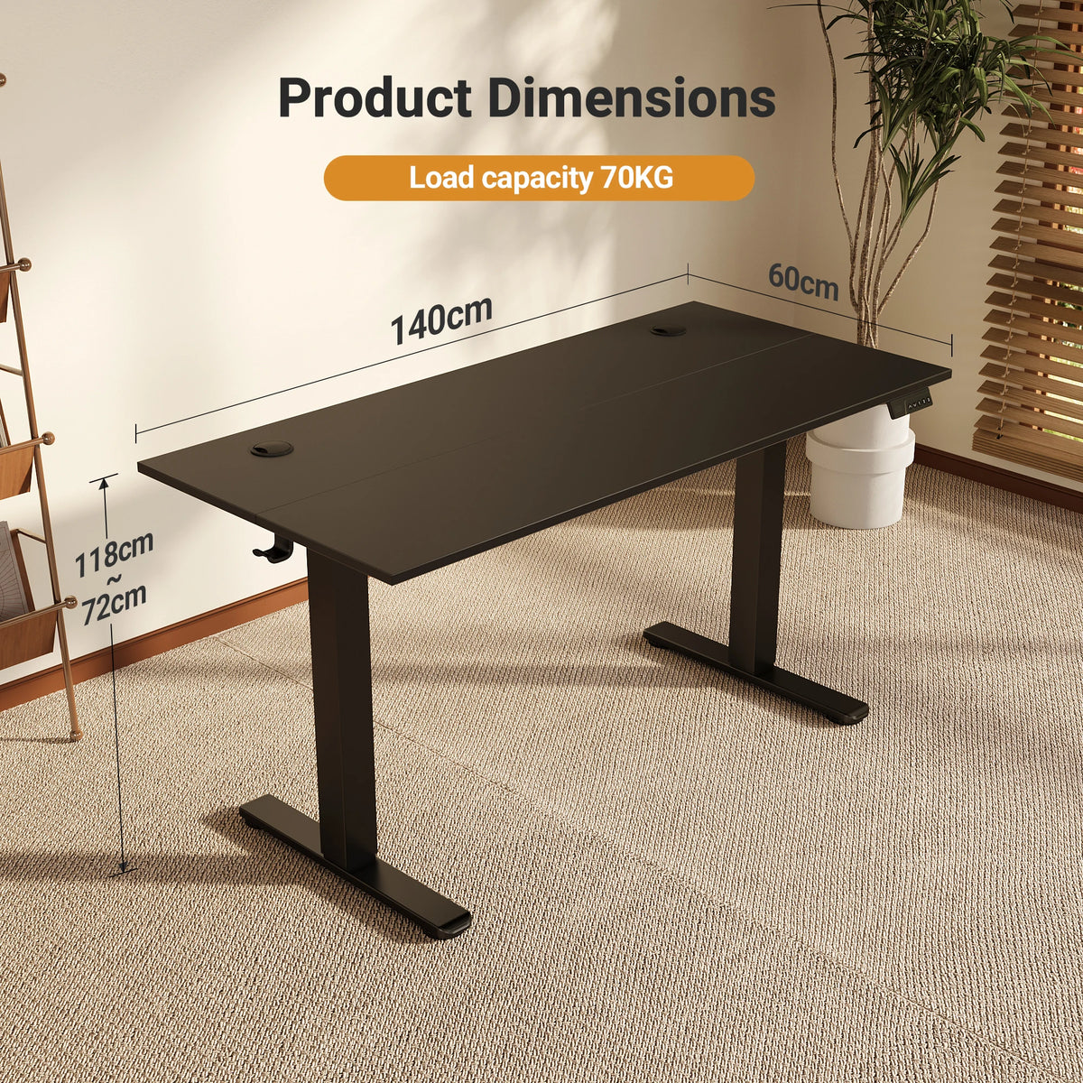 Electric Standing Desk With Splice Board