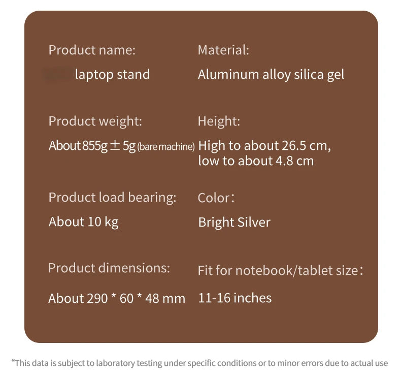 Foldable Laptop Stand 360°Rotation Notebook Table Aluminum Alloy Holder