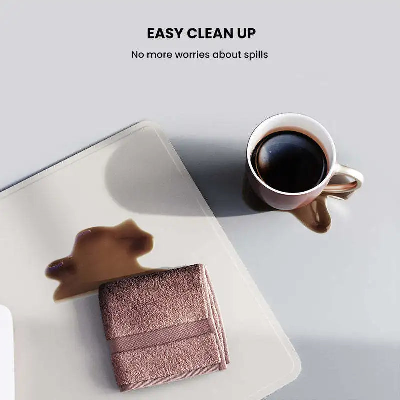 Desk Mat with 3-in-1 Wireless Charging Mouse Pad