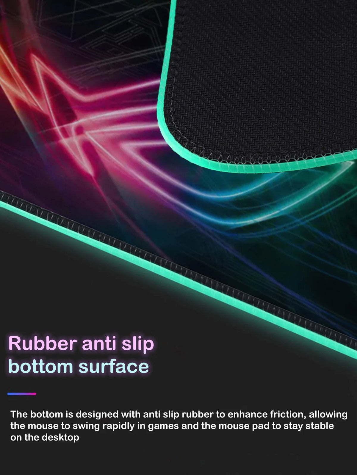 RGB Illuminated Multi - functional 15W Wireless Charging Mouse Pad