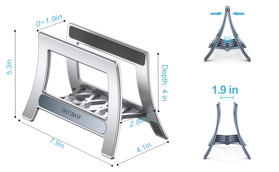 Vertical Laptop Stand Holder