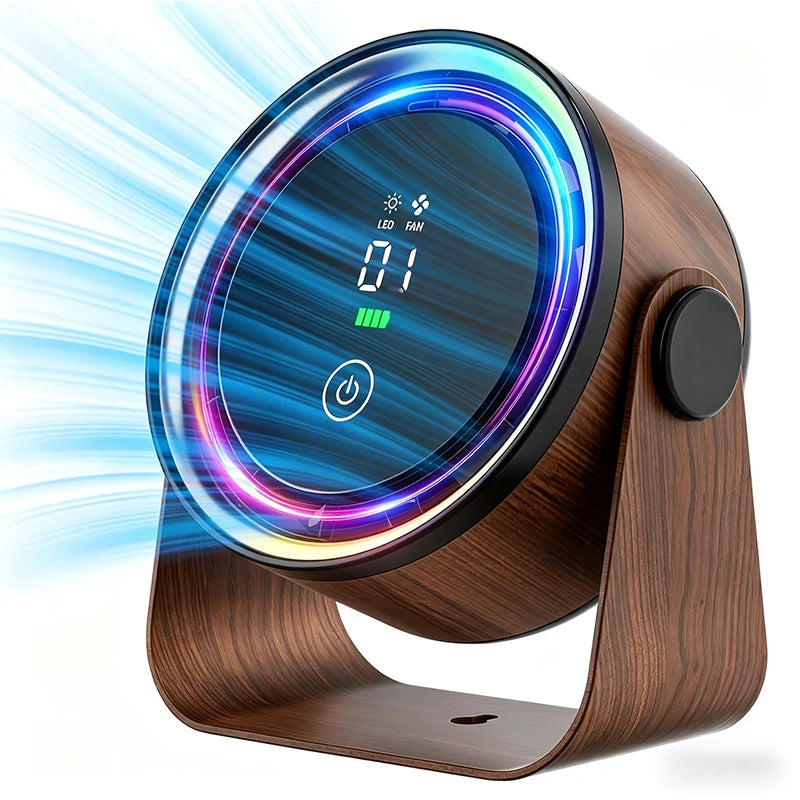 Rechargeable Desktop Fan Mini Table Fan - 5000 mAh