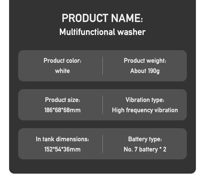 2026 New Ultrasonic Cleaning Machine Vibration Wash Cleaner Jewelry Glasses Cleaner Watch Cleaning Makeup Brush Cleaning Tool